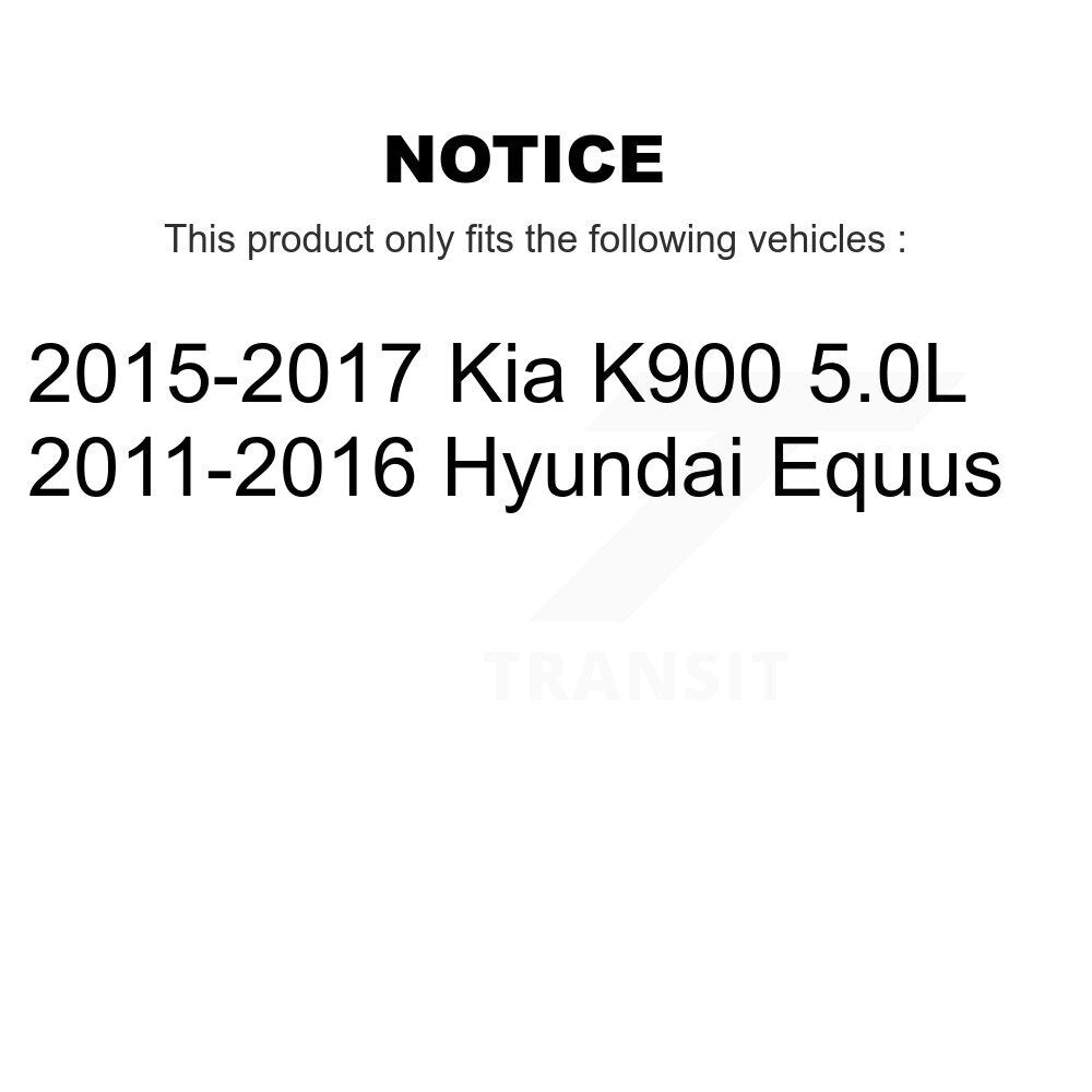 Rear Disc Brake Rotors And Ceramic Pads Kit For Hyundai Equus Kia K900