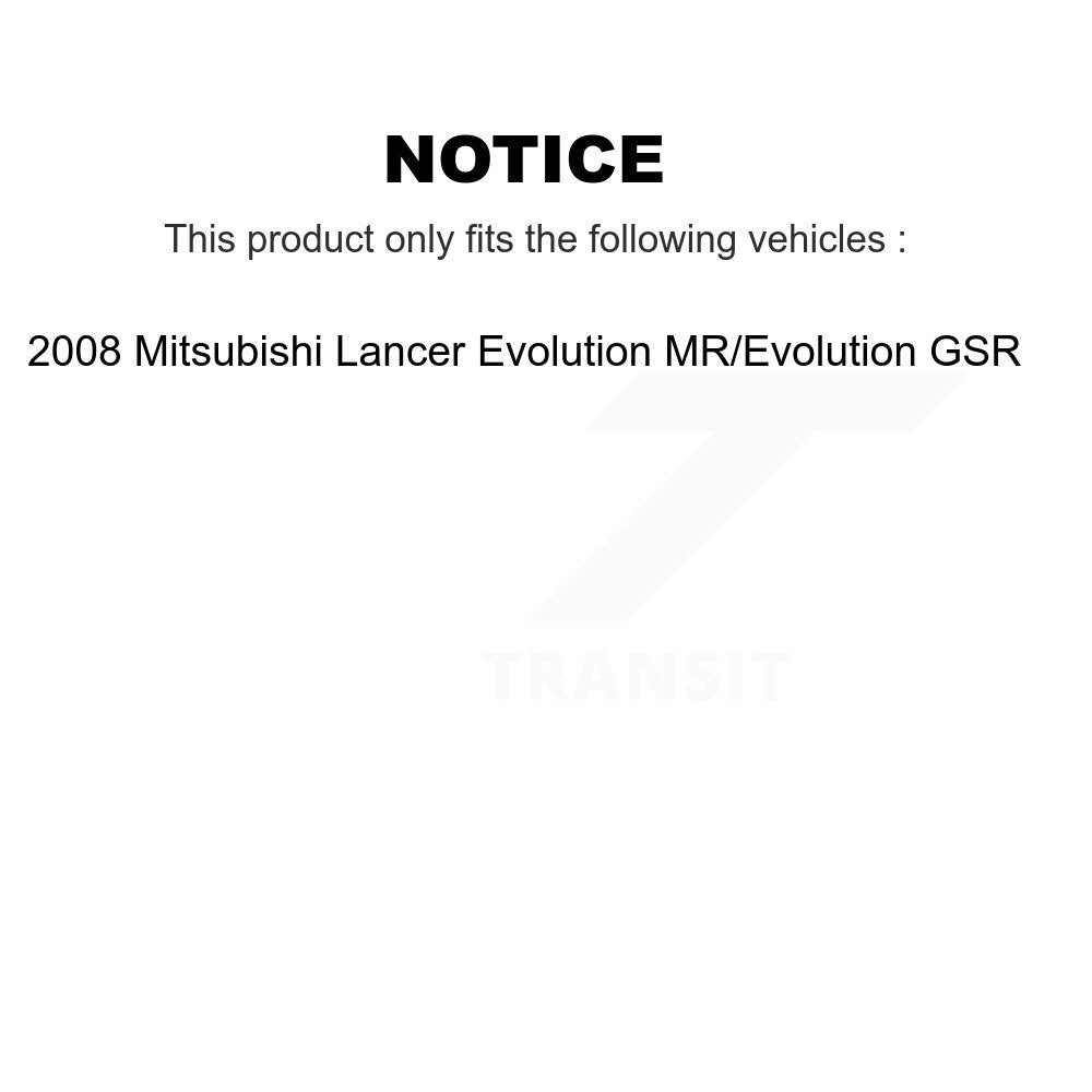 Front Rear Disc Brake Rotor Ceramic Pad And Drum Kit (9Pc) For Mitsubishi Lancer