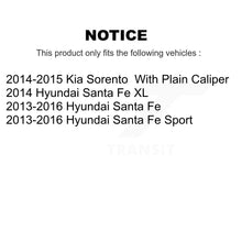 Load image into Gallery viewer, Rear Disc Rotors Ceramic Pads &amp; Parking Shoes Kit For Hyundai Santa Fe Sport Kia