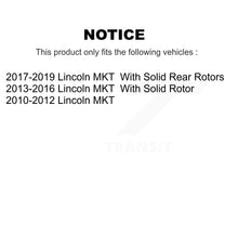 Charger l'image dans la galerie, Rear Disc Rotors Ceramic Pads And Parking Brake Shoes Kit For Lincoln MKT