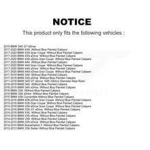 Load image into Gallery viewer, Rear Disc Rotors Ceramic Pads Parking Shoes Kit For BMW 330i xDrive 328i 340i GT