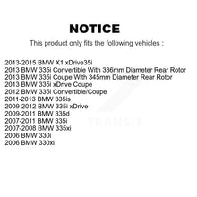 Load image into Gallery viewer, Rear Disc Rotors Ceramic Pads And Parking Shoes Kit For BMW X1 335i xDrive 335xi