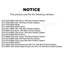 Load image into Gallery viewer, Rear Disc Rotors Ceramic Pads &amp; Parking Shoes Kit For BMW 320i xDrive 228i 230i