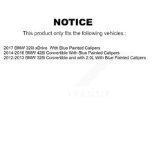 Load image into Gallery viewer, Rear Disc Rotors Ceramic Pads &amp; Parking Shoes Kit For BMW 328i 320i xDrive 428i