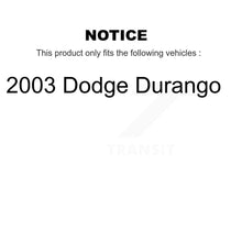 Load image into Gallery viewer, Rear Disc Rotors Ceramic Pads And Parking Brake Shoes Kit For 2003 Dodge Durango