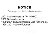 Load image into Gallery viewer, Rear Disc Rotors Ceramic Pads And Parking Shoes Kit For Subaru Forester Impreza