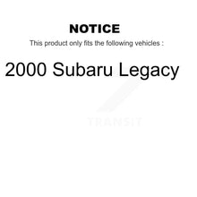 Load image into Gallery viewer, Rear Disc Rotors Ceramic Pads And Parking Brake Shoes Kit For 2000 Subaru Legacy