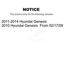 Load image into Gallery viewer, Rear Disc Rotors Ceramic Pads And Parking Brake Shoes Kit For Hyundai Genesis