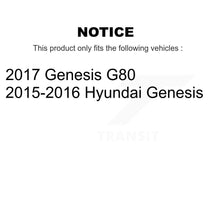 Load image into Gallery viewer, Rear Disc Rotors Ceramic Pads &amp; Parking Brake Shoes Kit For Hyundai Genesis G80