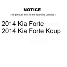 Load image into Gallery viewer, Rear Disc Rotors Ceramic Pads &amp; Parking Brake Shoes Kit For 2014 Kia Forte Koup