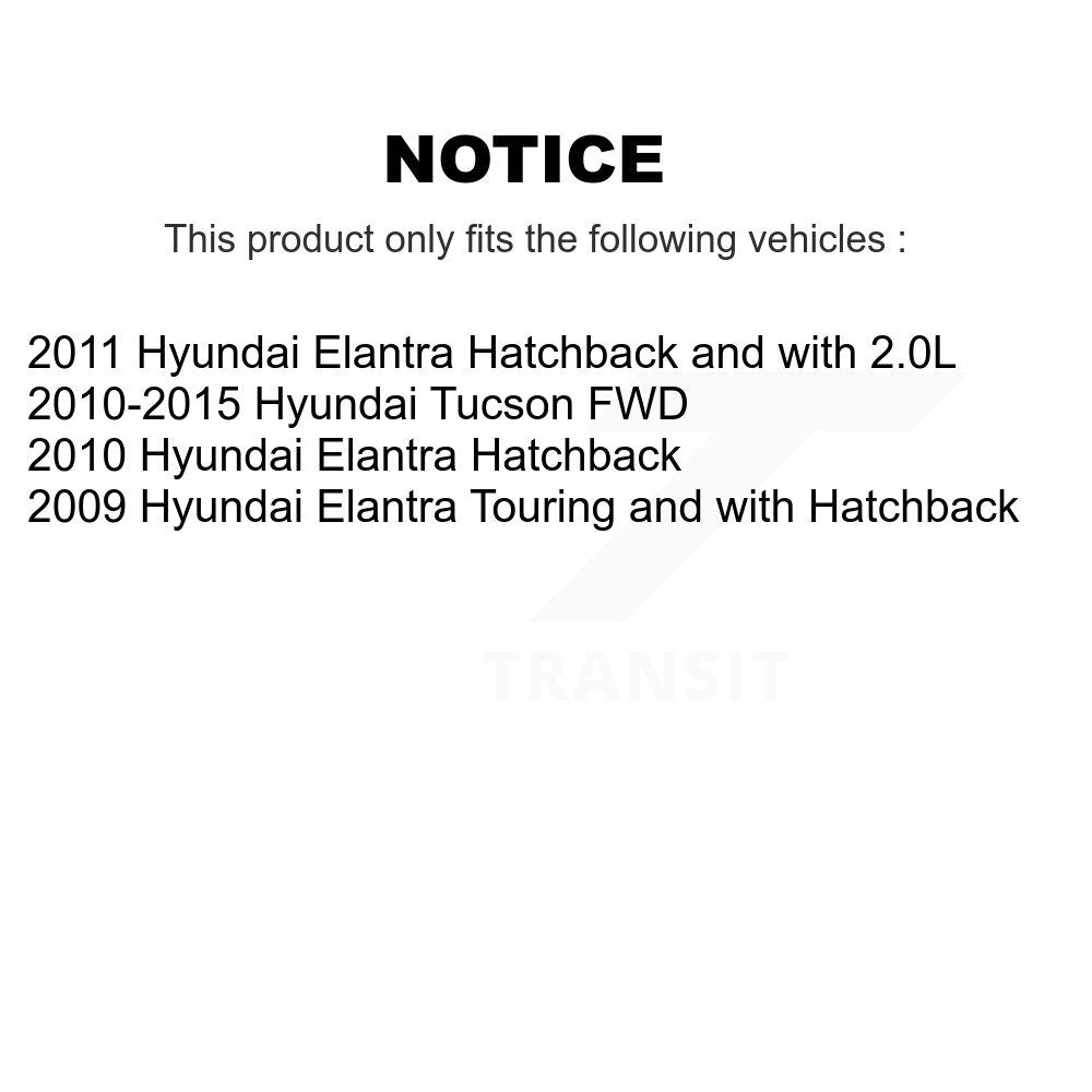 Rear Disc Rotors Ceramic Pads Parking Brake Shoes Kit For Hyundai Tucson Elantra