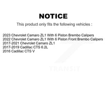 Load image into Gallery viewer, Rear Disc Rotors Ceramic Pads &amp; Parking Shoes Kit For Chevrolet Camaro Cadillac