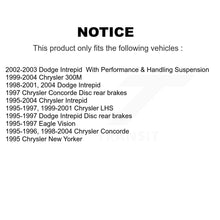 Charger l'image dans la galerie, Rear Disc Rotors Ceramic Pads Parking Shoes Kit For Chrysler Intrepid Dodge 300M
