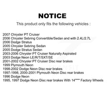 Load image into Gallery viewer, Rear Disc Rotors Ceramic Pads Parking Shoes Kit For Chrysler PT Cruiser Sebring