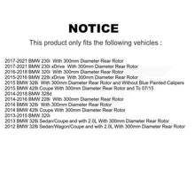 Load image into Gallery viewer, Rear Disc Rotors Ceramic Pads &amp; Parking Shoes Kit For BMW 230i xDrive 228i 328i