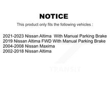 Load image into Gallery viewer, Rear Disc Rotors Ceramic Pads &amp; Parking Brake Shoes Kit For Nissan Altima Maxima