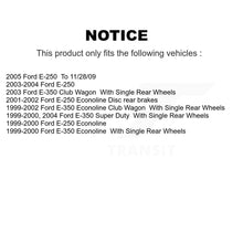 Load image into Gallery viewer, Rear Disc Rotors Ceramic Pads Parking Shoes Kit For Ford E-350 Super Duty E-250