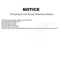 Load image into Gallery viewer, Rear Disc Rotors Ceramic Pads Parking Shoes Kit For Subaru Crosstrek Impreza XV