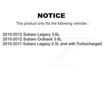 Load image into Gallery viewer, Rear Disc Rotors Ceramic Pads Parking Brake Shoes Kit For Subaru Outback Legacy