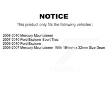 Load image into Gallery viewer, Rear Disc Rotors Ceramic Pads And Parking Shoes Kit For Ford Explorer Sport Trac