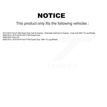 Load image into Gallery viewer, Rear Disc Rotors Ceramic Pads Parking Shoes Kit For Ford F-450 Super Duty F-550