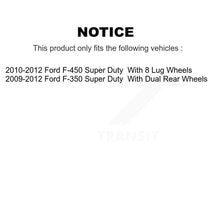 Load image into Gallery viewer, Rear Disc Rotors Ceramic Pads Parking Shoes Kit For Ford F-350 Super Duty F-450