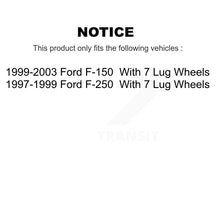 Charger l&#39;image dans la galerie, Rear Disc Rotors Ceramic Pads And Parking Brake Shoes Kit For Ford F-150 F-250