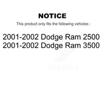 Load image into Gallery viewer, Rear Disc Rotors Ceramic Pads &amp; Parking Brake Shoes Kit For Dodge Ram 2500 3500