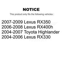 Load image into Gallery viewer, Rear Disc Rotors Ceramic Pads And Parking Shoes Kit For Lexus RX350 Toyota RX330