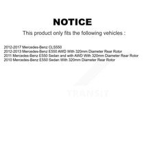 Charger l&#39;image dans la galerie, Rear Disc Rotors Ceramic Pads &amp; Parking Shoes Kit For Mercedes-Benz E550 CLS550