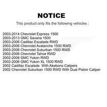 Load image into Gallery viewer, Rear Disc Rotors Ceramic Pads Parking Shoes Kit For Chevrolet GMC Avalanche 1500