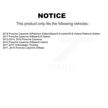 Load image into Gallery viewer, Rear Disc Rotors Ceramic Pads &amp; Parking Shoes Kit For Volkswagen Touareg Porsche