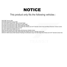 Load image into Gallery viewer, Rear Disc Rotors Ceramic Pads &amp; Parking Shoes Kit For Chevrolet GMC Savana 2500