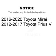 Load image into Gallery viewer, Rear Disc Rotors Ceramic Pads &amp; Parking Brake Shoes Kit For Toyota Prius V Mirai