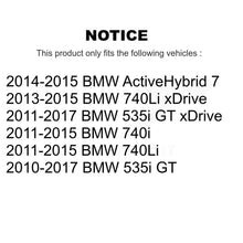 Load image into Gallery viewer, Rear Disc Rotors Ceramic Pads &amp; Parking Shoes Kit For BMW 535i GT xDrive 740Li 7