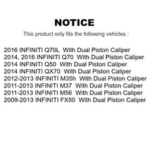 Load image into Gallery viewer, Rear Disc Rotors Ceramic Pads &amp; Parking Shoes Kit For INFINITI Q50 M37 FX50 QX70