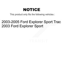 Load image into Gallery viewer, Rear Disc Rotors Ceramic Pads And Parking Shoes Kit For Ford Explorer Sport Trac