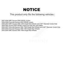 Load image into Gallery viewer, Rear Disc Rotors Ceramic Pads &amp; Parking Shoes Kit For Chevrolet GMC Express 3500