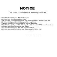 Load image into Gallery viewer, Rear Disc Rotors Ceramic Pads &amp; Parking Shoes Kit For Chevrolet GMC Express 3500