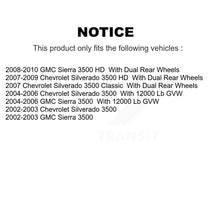 Load image into Gallery viewer, Rear Disc Rotors Ceramic Pads Parking Shoes Kit For Chevrolet GMC Sierra 3500 HD