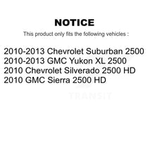 Load image into Gallery viewer, Rear Disc Rotors Ceramic Pads Parking Shoes Kit For Chevrolet GMC Sierra 2500 HD