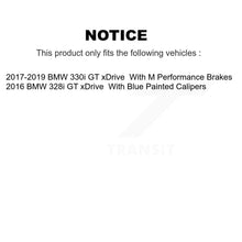 Load image into Gallery viewer, Rear Disc Rotors Ceramic Pads And Parking Shoes Kit For BMW 328i GT xDrive 330i