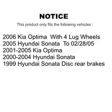 Load image into Gallery viewer, Rear Disc Rotors Ceramic Pads &amp; Parking Shoes Kit For Hyundai Sonata Kia Optima