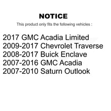 Load image into Gallery viewer, Rear Disc Rotors Ceramic Pads And Parking Shoes Kit For GMC Acadia Buick Enclave