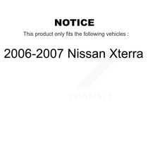 Load image into Gallery viewer, Rear Disc Rotors Ceramic Pads And Parking Shoes Kit For 2006-2007 Nissan Xterra