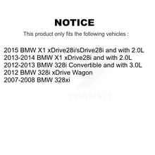 Load image into Gallery viewer, Rear Disc Rotors Ceramic Pads Parking Shoes &amp; Hardware Kit For BMW X1 328xi 328i