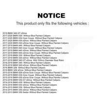 Load image into Gallery viewer, Rear Disc Rotors Ceramic Pads Parking Shoes Hardware Kit For BMW 330i xDrive GT