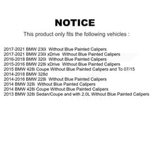 Load image into Gallery viewer, Rear Disc Rotors Ceramic Pads Parking Shoes And Hardware Kit For BMW 230i xDrive