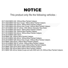 Load image into Gallery viewer, Rear Disc Rotors Ceramic Pads Parking Shoes Hardware Kit For BMW 328i xDrive GT