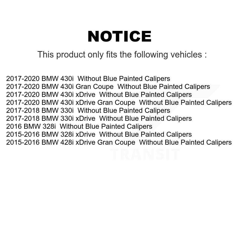 Rear Disc Rotors Ceramic Pads Parking Shoes And Hardware Kit For BMW 330i xDrive